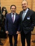 General Hamilton Mourão e Maurílio Biagi Filho, durante encontro em São Paulo divulgação